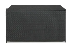 Sydney vanntett puteboks Large for utendørs bruk – Oppbevaringsboks i kunstrotting (B140xD80xH90 cm)