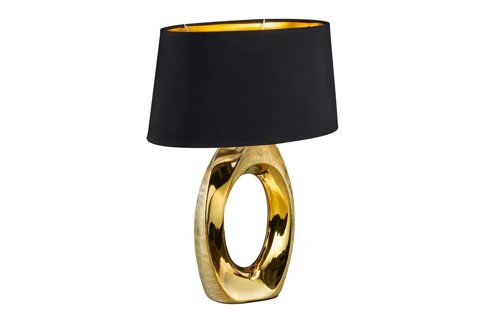 Taba Bordlampe 52 cm E27 gull / svart