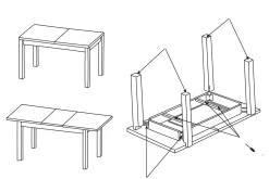 Tabell Forlengningsbart Spisebord 170 cm