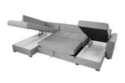 Taberk Sovesofa med Sjeselong og Dobbel Sjeselong 4-seter i Bouclé