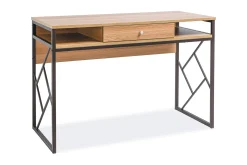 Tablonal Skrivebord 110 cm med Oppbevaring Skuff + Hyller