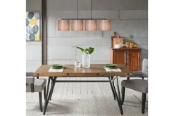 Taklampe Donria Svart / Brun