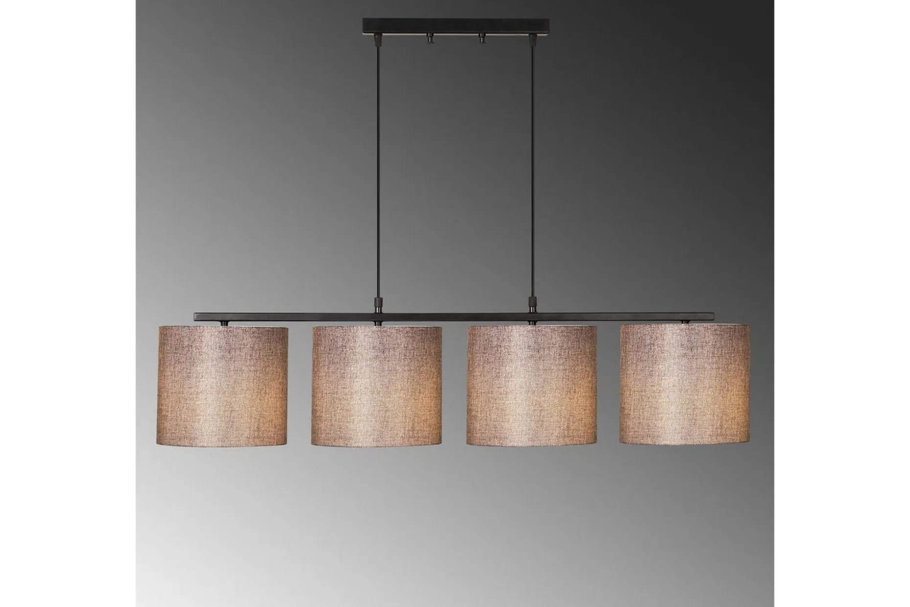 Taklampe Donria Svart / Brun