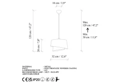 Taklampe Scene Mørk brun