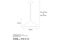 Taklampe Subesh Antikk