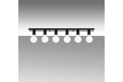 Taklampe Wostra Stor Svart / Hvit