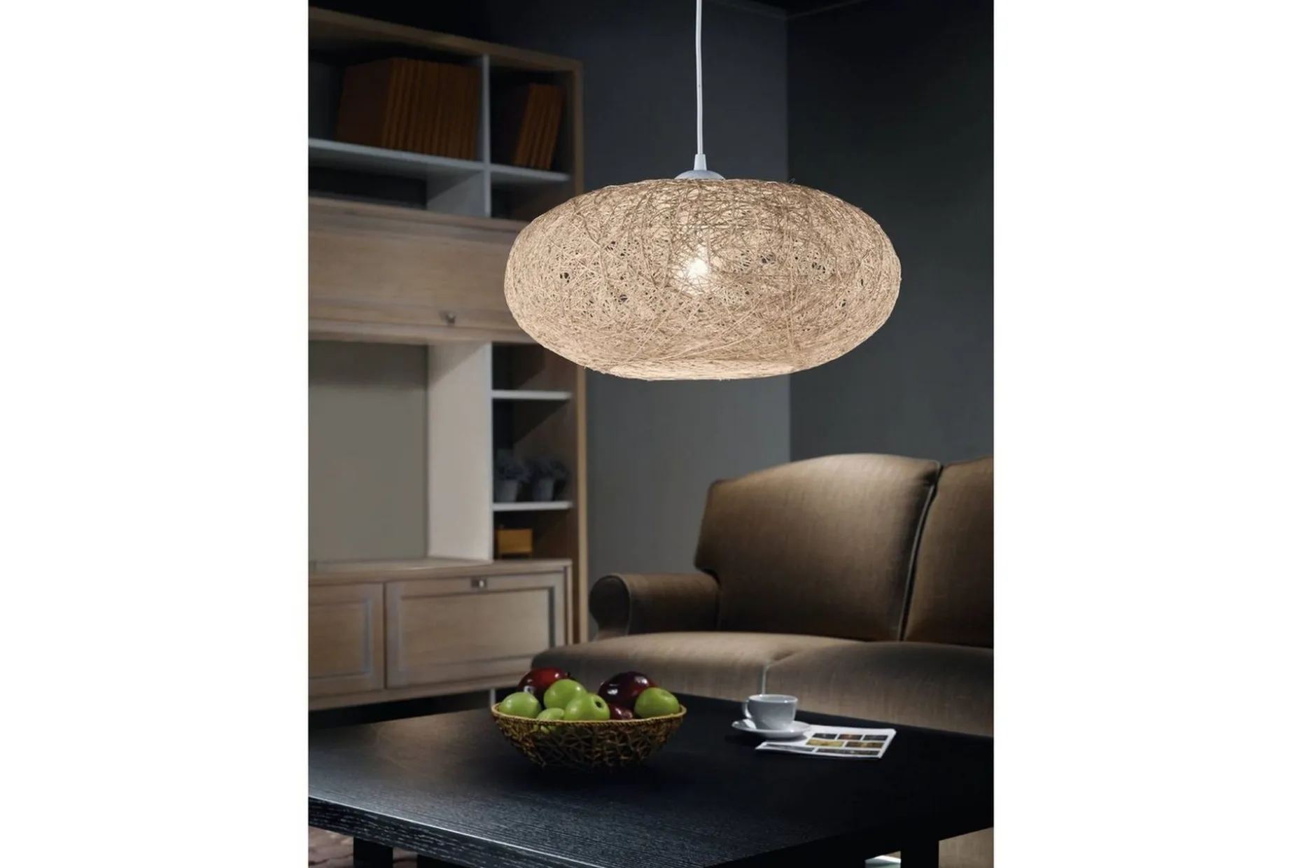 Takpendel Eglo Campilo hvit beige