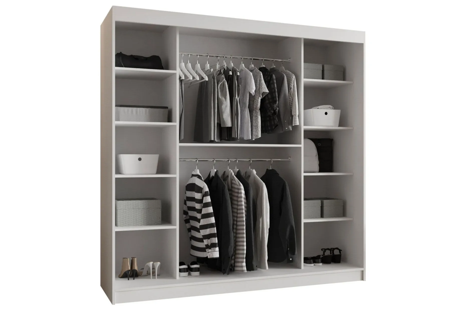 Tallmo Garderobe Med Speil 200x200 cm