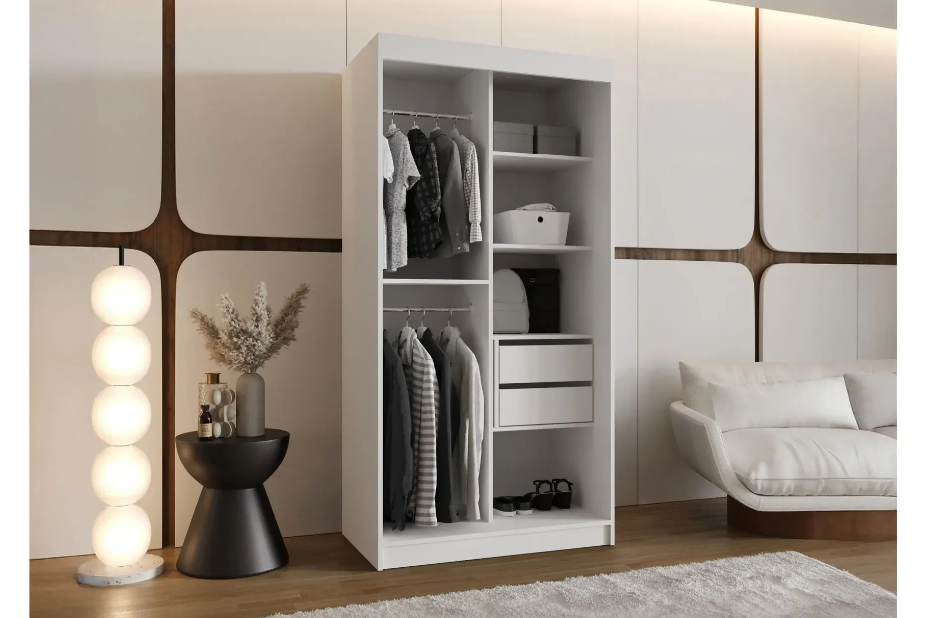 Tallmo Garderobe Med Speil 100x200 cm