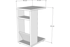 Tekel Sidebord 63 cm