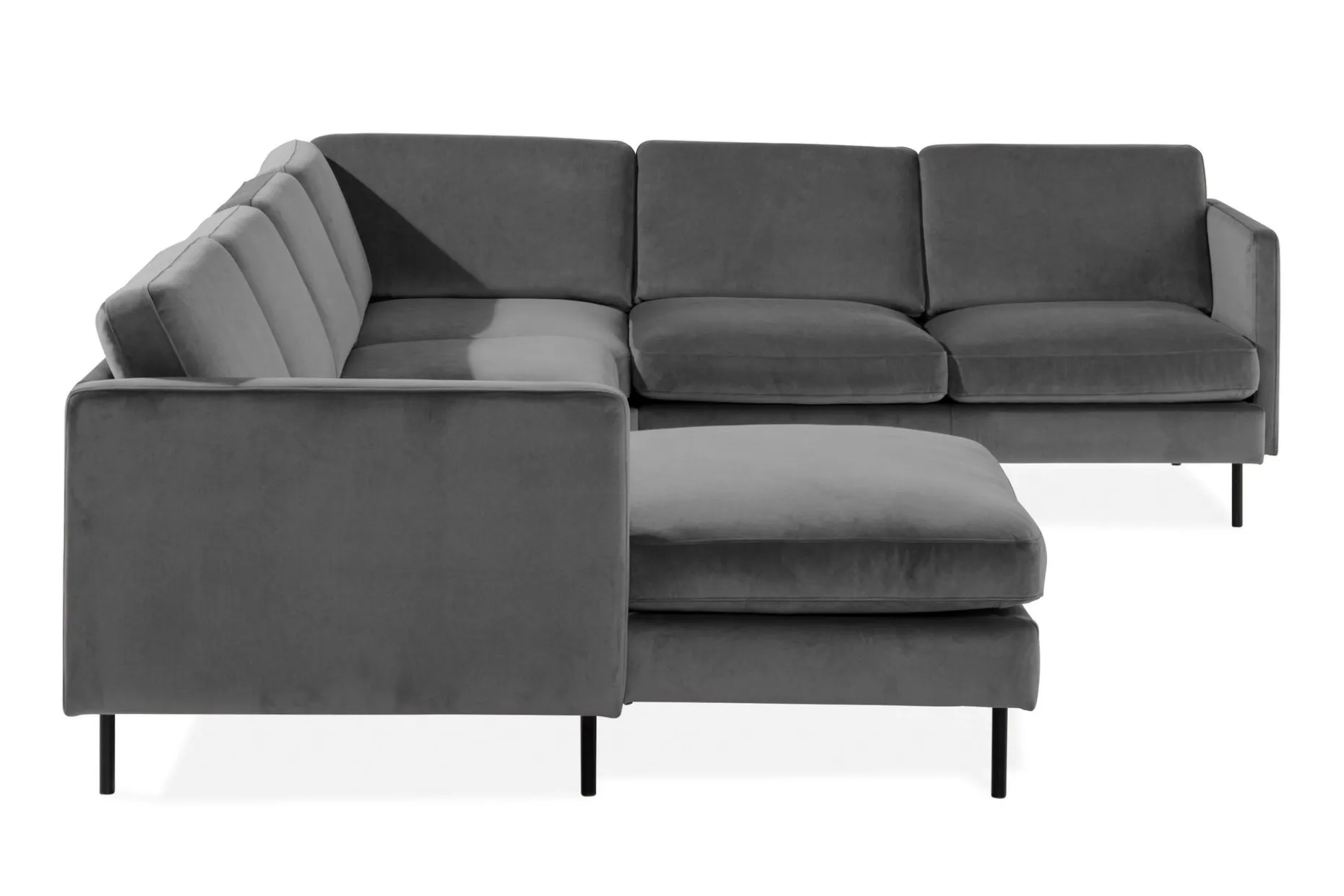 Teodin Hjørnesofa med Divan Venstre Fløyel