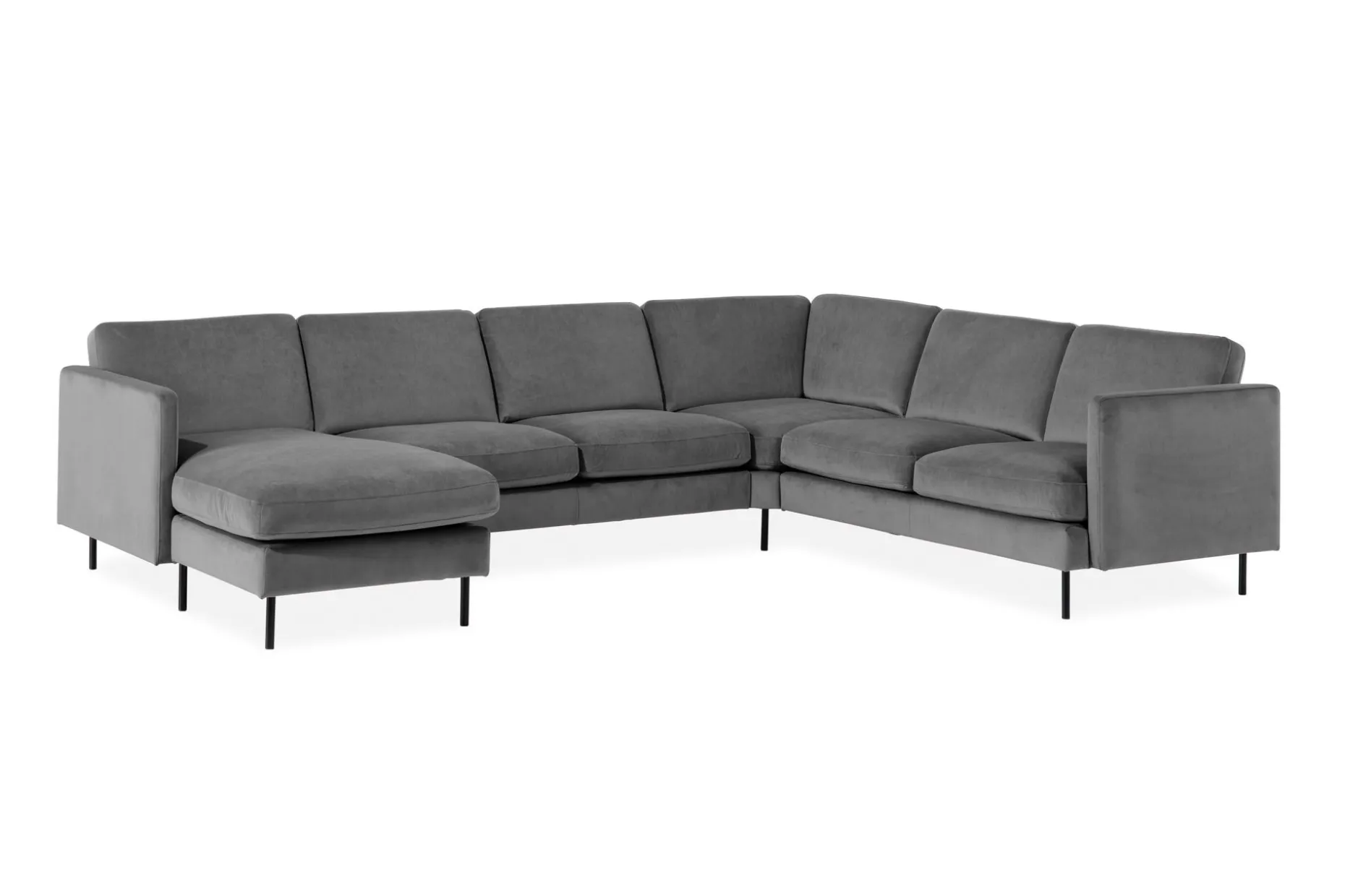 Teodin Hjørnesofa med Divan Venstre Fløyel