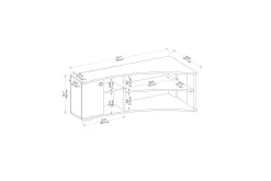 Termera TV-benk 135 cm