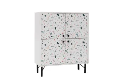 Terrazzo Highboard 95x111 cm Hvit