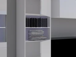 Tessan TV-veggseksjon med LED-belysning