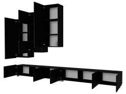 Tessan TV-veggseksjon med LED-belysning