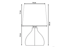 Thasall Bordlampe 36 cm E14