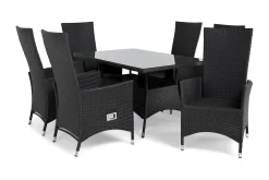 Thor Spisegruppe 140+6 Jenny Regulerbare Stoler