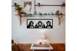 Three Monkeys M Veggdekor