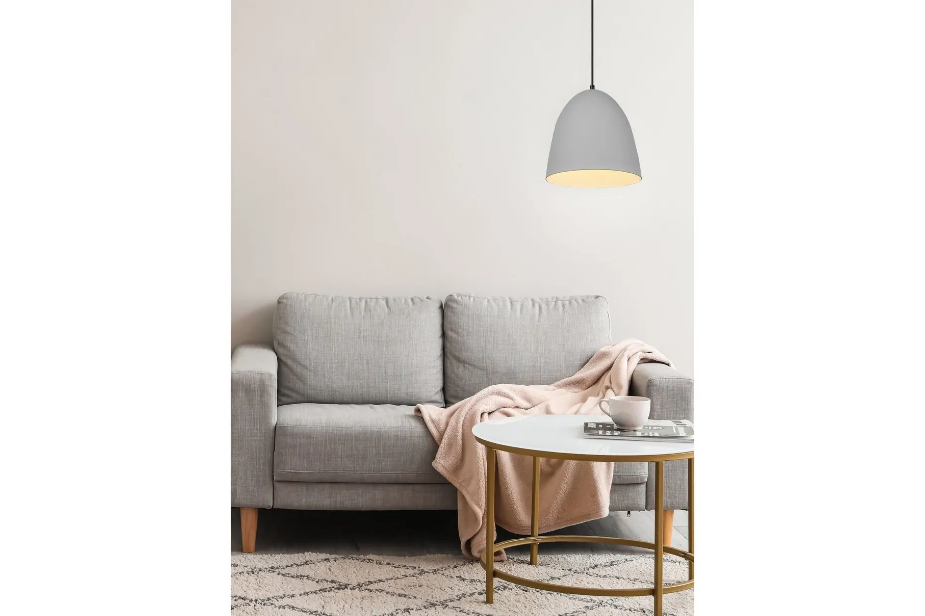 Tilda Pendellampe 25 cm E27 Grå