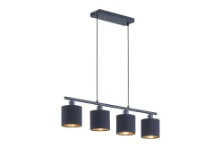 Tommy Pendellampe 4xE14 svart