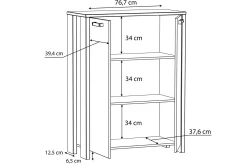 Torelles skjenk 74x153 cm