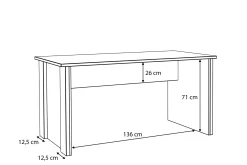 Torelles Skrivebord 153 cm