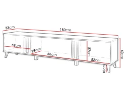 Torvos TV-benk 180 cm