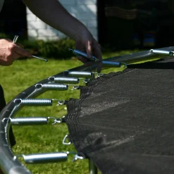 Trampoline HOME4YOU med grønt underlag 426 cm