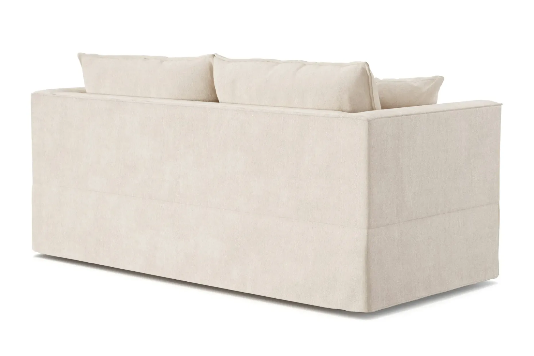 Travstad 3-seters sovesofa i chenille, fremoverutslått