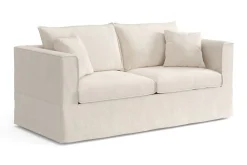 Travstad 3-seters sovesofa i chenille, fremoverutslått