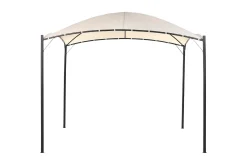 Trädgårdspergola Beliani Vomero Beige/svart Beige||Black
