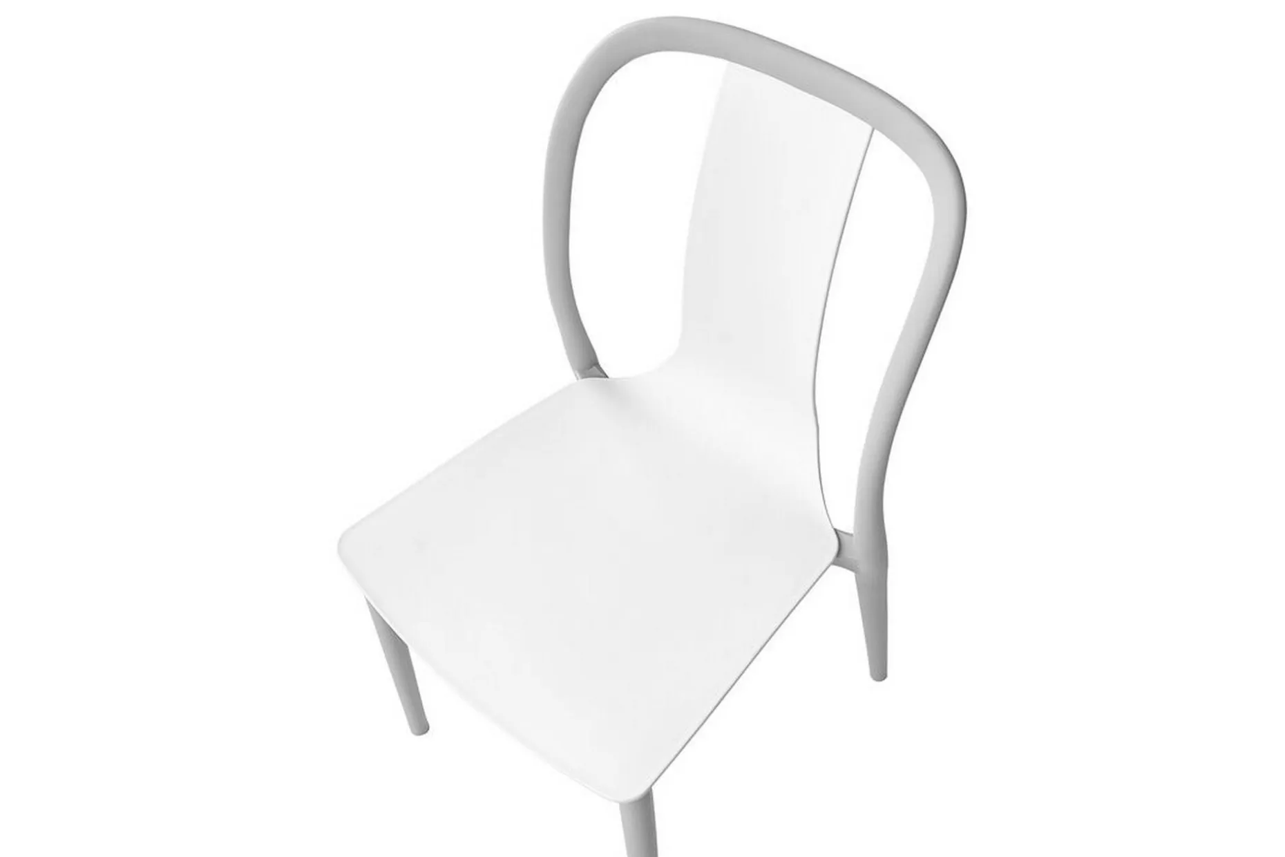 Tredgårdsstol 4 st Hvit/grå SPEZIA
