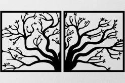 Tree Metal Decor Veggdekor