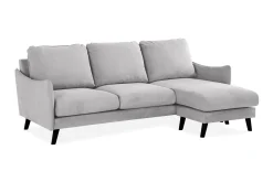 Trend Lyx 3-seters Høyrevendt L-formet Sjeselongsofa i Stoff