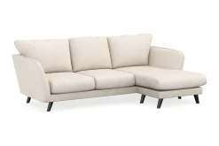 Trend Lyx 3-seters Høyrevendt L-formet Sjeselongsofa i Stoff