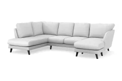 Trend Lyx 4-seters Høyrevendt U-formet Sofa med Divan og Sjeselong i Stoff