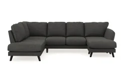 Trend Lyx 4-seters Høyrevendt U-formet Sofa med Divan og Sjeselong i Manchester