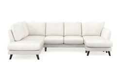 Trend Lyx 4-seters Høyrevendt U-formet Sofa med Divan og Sjeselong i Bouclé