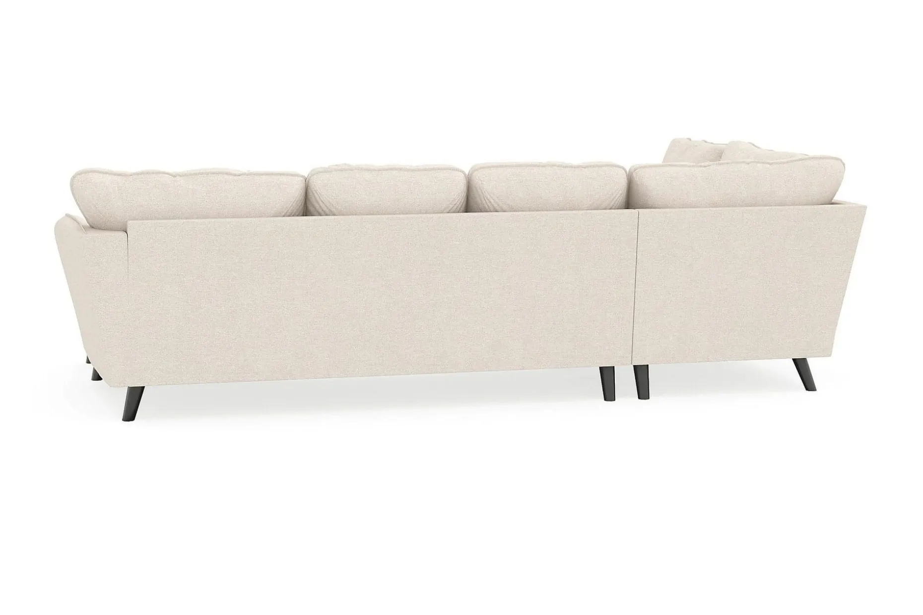 Trend Lyx 4-seters Høyrevendt U-formet Sofa med Divan og Sjeselong i Stoff