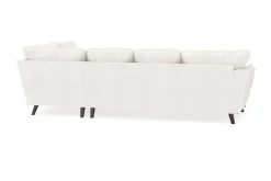 Trend Lyx 4-seters Venstrevendt U-formet Sofa med Divan og Sjeselong i Bouclé