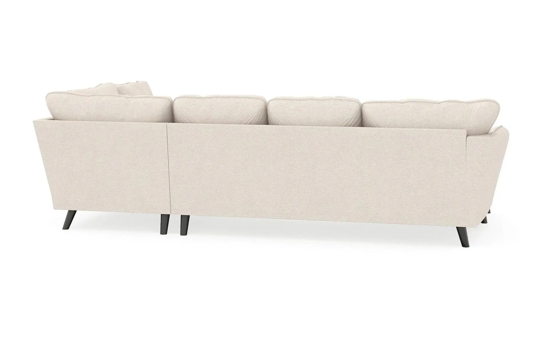 Trend Lyx 4-seters Venstrevendt U-formet Sofa med Divan og Sjeselong i Stoff