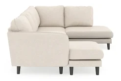Trend Lyx 4-seters Venstrevendt U-formet Sofa med Divan og Sjeselong i Stoff