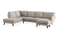 Trend Lyx 4-seters Venstrevendt U-formet Sofa med Divan og Sjeselong i Stoff