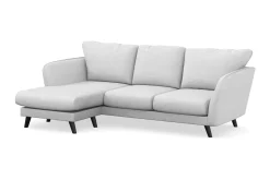 Trend Lyx 3-seters Venstrevendt L-formet Sjeselongsofa i Stoff