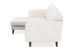 Trend Lyx 3-seters Venstrevendt L-formet Sjeselongsofa i Bouclé
