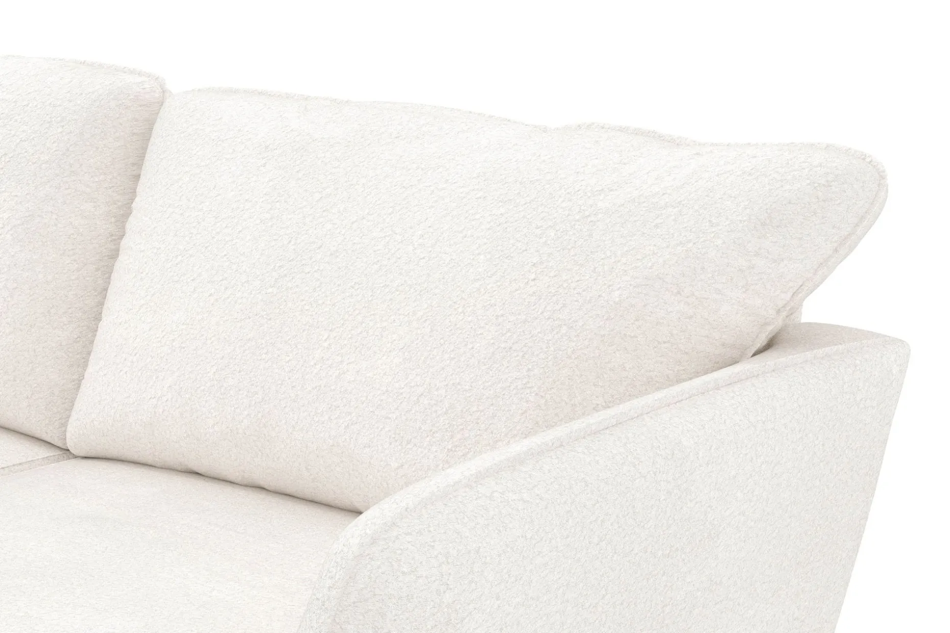 Trend Lyx 3-seters Venstrevendt L-formet Sjeselongsofa i Bouclé