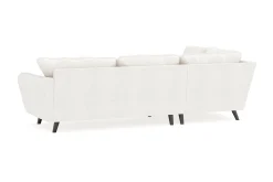 Trend Lyx 4-seters Venstrevendt L-formet Sjeselongsofa i Bouclé
