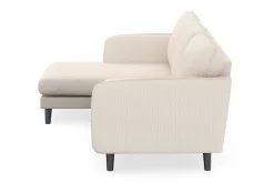 Trend Lyx 3-seters Venstrevendt L-formet Sjeselongsofa i Stoff