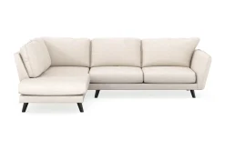 Trend Lyx 4-seters Venstrevendt L-formet Sjeselongsofa i Stoff